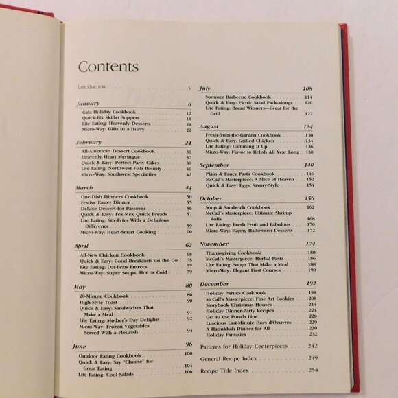 McCalls Best Recipes Annual Collection 1993 Cookbook Recipes for Each Month HB - Picture 4 of 8